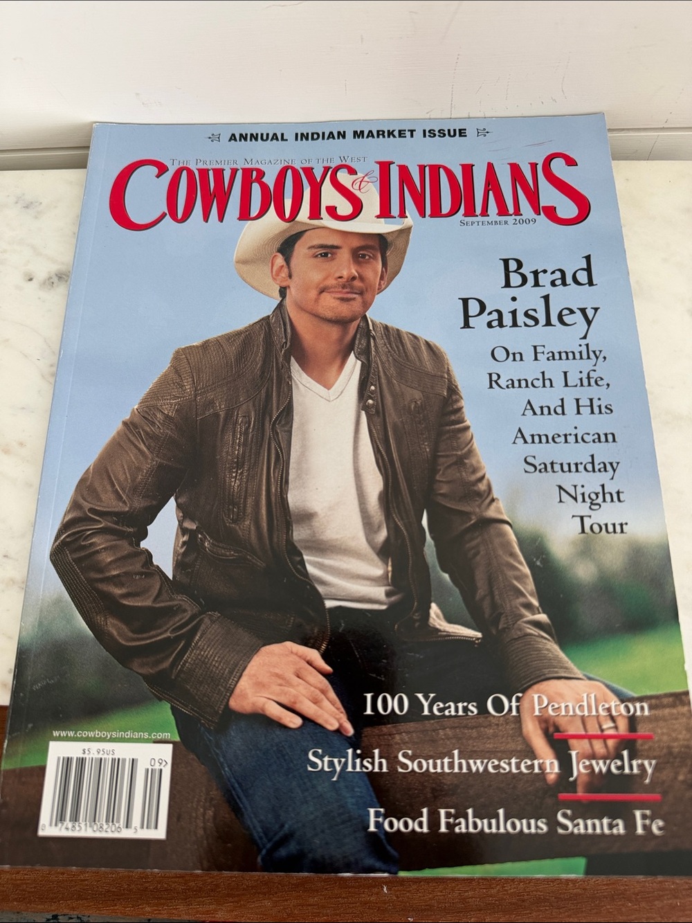 Cowboys & Indians Annual Indian Market Issue Brad Paisley 2009